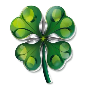 Flat Design Four Leaf Clover PNG Qoj89