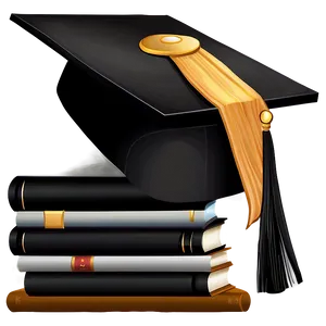 Flat Design Graduation Cap Clipart 25 PNG