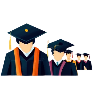Flat Design Graduation Cap Clipart 31 PNG