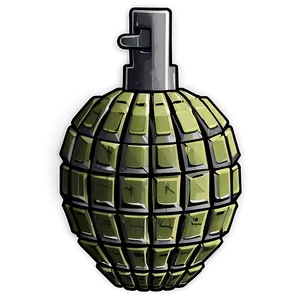 Flat Design Grenade PNG 05242024 PNG