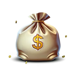 Flat Design Moneybag PNG 06132024 PNG