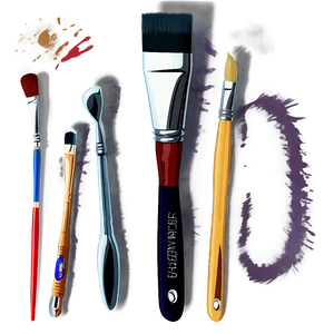 Flat Design Paint Brush PNG Mth