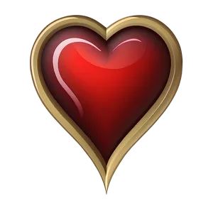 Flat Design Red Heart Emoji PNG Aln PNG