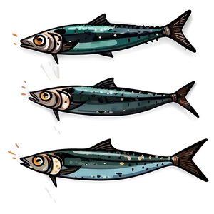 Flat Design Sardine PNG Pli11 PNG