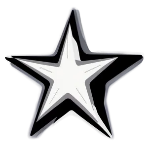 Flat Star Outline Png 05252024 PNG image