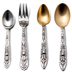 Flatware Spoon Collection PNG Vob28