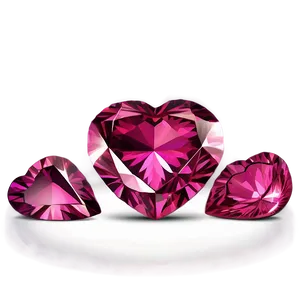 Flawless Pink Diamond Heart Illustration PNG Bci PNG