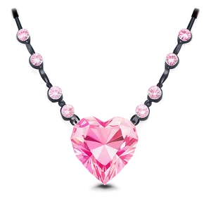 Flawless Pink Diamond Heart Illustration Png Sli PNG image