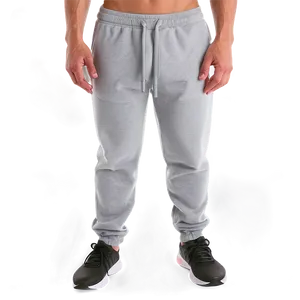 Fleece Grey Sweatpants Png 06282024 PNG image