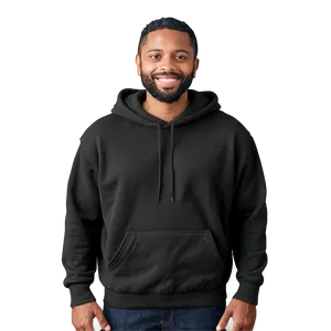 Fleece-lined Black Sweatshirt Comfort PNG Pow95 PNG