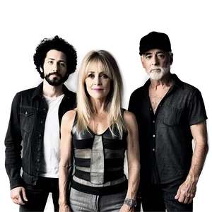 Fleetwood Mac Black And White Png 06252024 PNG image