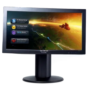 Flicker-free Gaming Monitor PNG Brw45 PNG