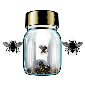Flies In A Jar PNG Bvs3 PNG