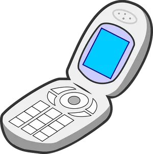 Flip Phone Vector Illustration PNG
