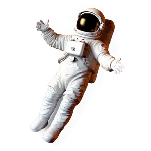 Floating Astronaut In Space PNG Oxk16