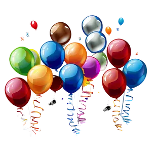 Floating Balloons PNG 05042024