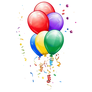 Floating Birthday Balloon PNG Auq97