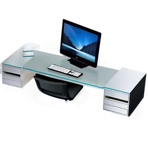 Floating Computer Desk Png 06262024 PNG image