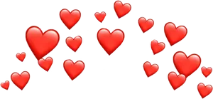 Floating Hearts Filter PNG image