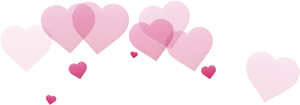 Floating Hearts Graphic