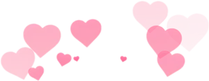 Floating Hearts Graphic