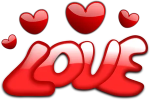 Floating Hearts Love Graphic PNG image