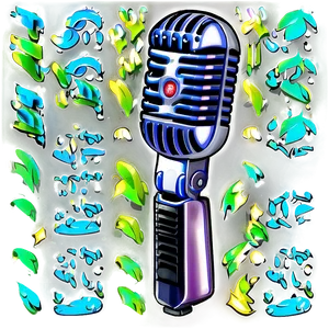 Floating Microphone Png Noc PNG image