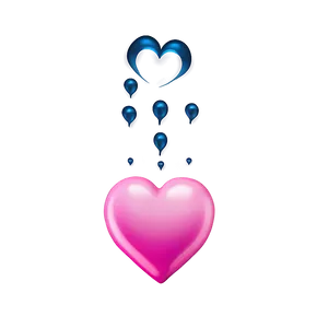 Floating Pink Heart Emoji PNG Voh59 PNG