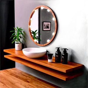 Floating Shelf Vanity PNG Cfg PNG