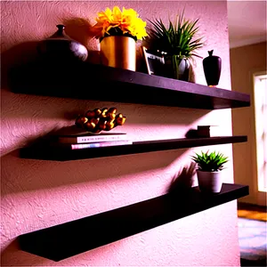 Floating Shelves In Hallway PNG 06132024
