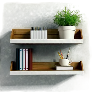 Floating Shelves In Office PNG Imc17 PNG