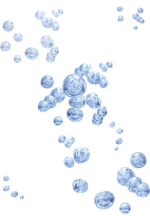 Floating Soap Bubbles Black Background