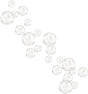 Floating Soap Bubbles Dark Background PNG image