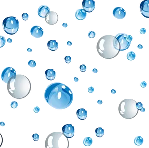 Floating Water Drops Pattern PNG image