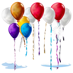 Floating White Balloons Png Lad63 PNG image