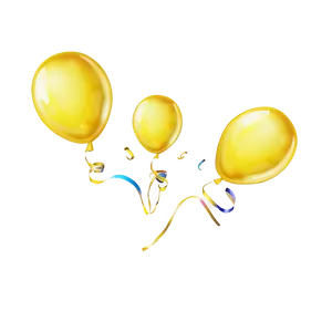 Floating Yellow Balloon Png 06262024 PNG image