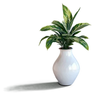Floor Plant In Vase PNG 20