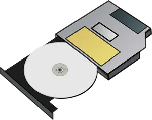 Floppy Diskand C D R O M Illustration PNG image