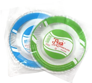 Flora Disposable Paper Plates Pack PNG image