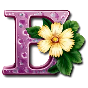 Floral Alphabet PNG Dmq