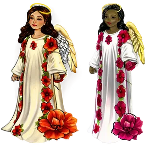 Floral Angels Png 13 PNG image