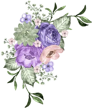 Floral Arrangement Illustration PNG image