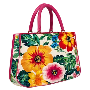 Floral Beach Bag Png 27 PNG image