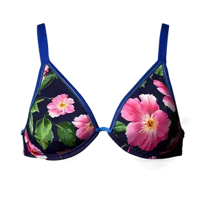 Floral Bikini Top Png 06132024 PNG image