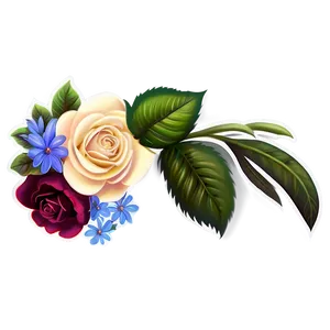 Floral Bouquet Sticker Png 06272024 PNG image