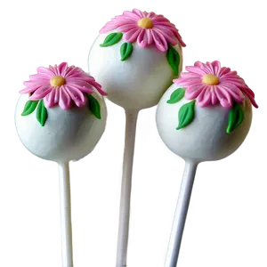 Floral Cake Pop PNG Rjh55
