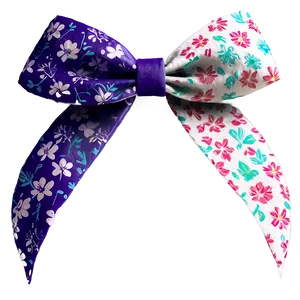 Floral Cheer Bow Png 06212024 PNG image