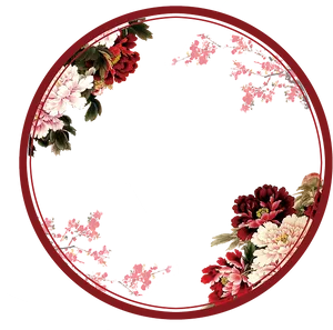 Floral_ Circle_ Tumblr_ Border PNG image