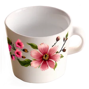 Floral Coffee Cup Png 53 PNG image