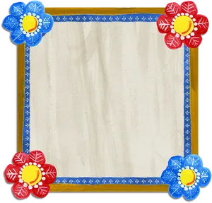 Floral Corner Decorative Frame
